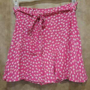 Zara pink flower skort